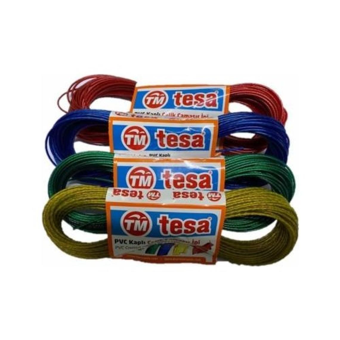 Tesa 10 Metre Pvc Kaplı Çelik Çamaşır Ipi 4 Adet