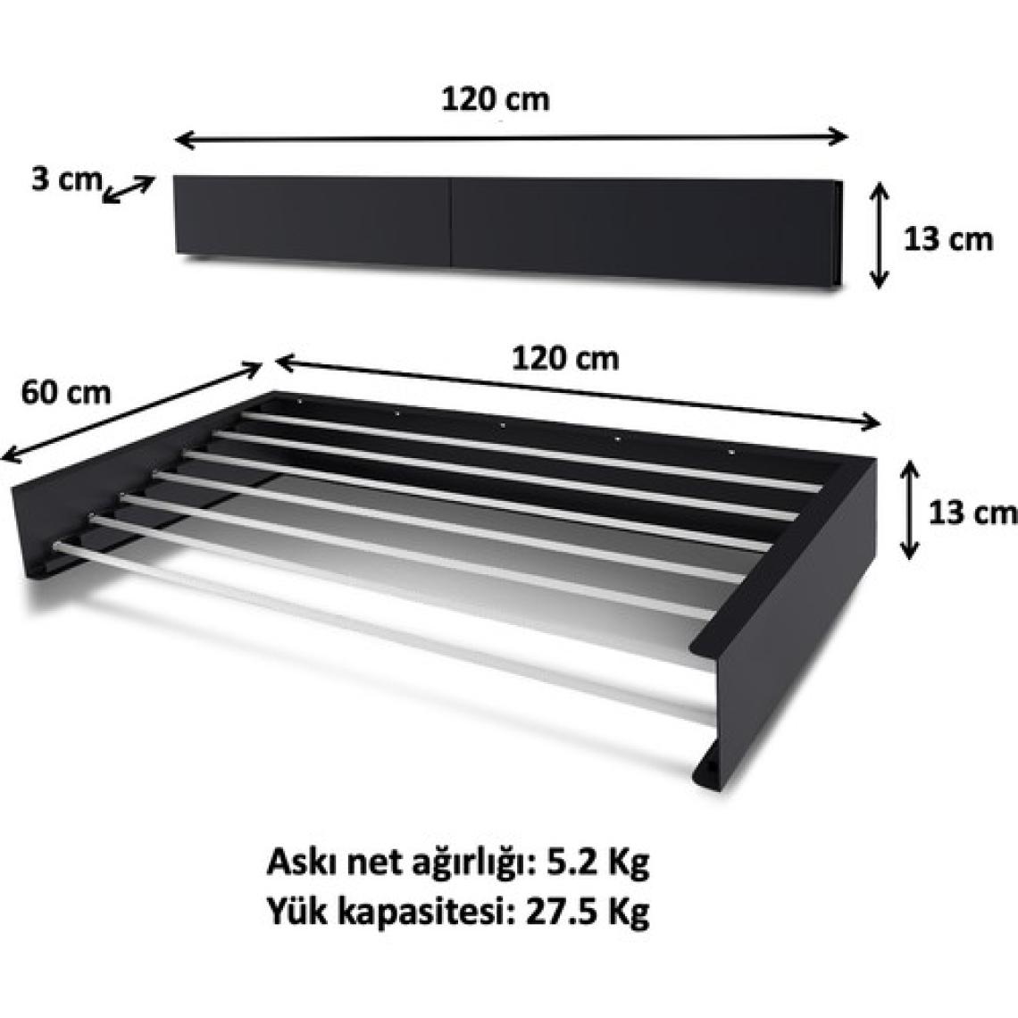 Urban Nouk Modern Çamaşır Kurutma Askısı 120 CM
