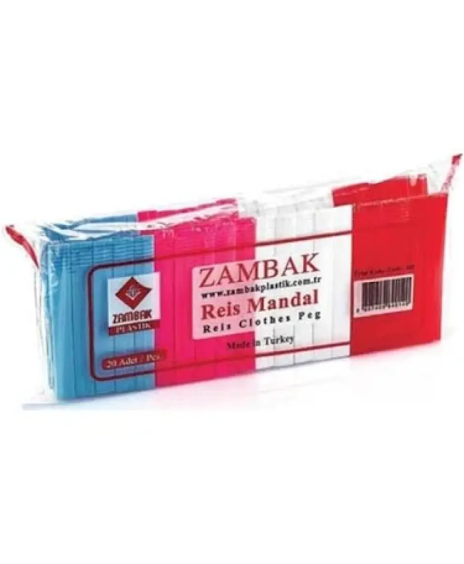 Zambak Plastik 20 Adet Çamaşır Mandalı ürün kodu:103