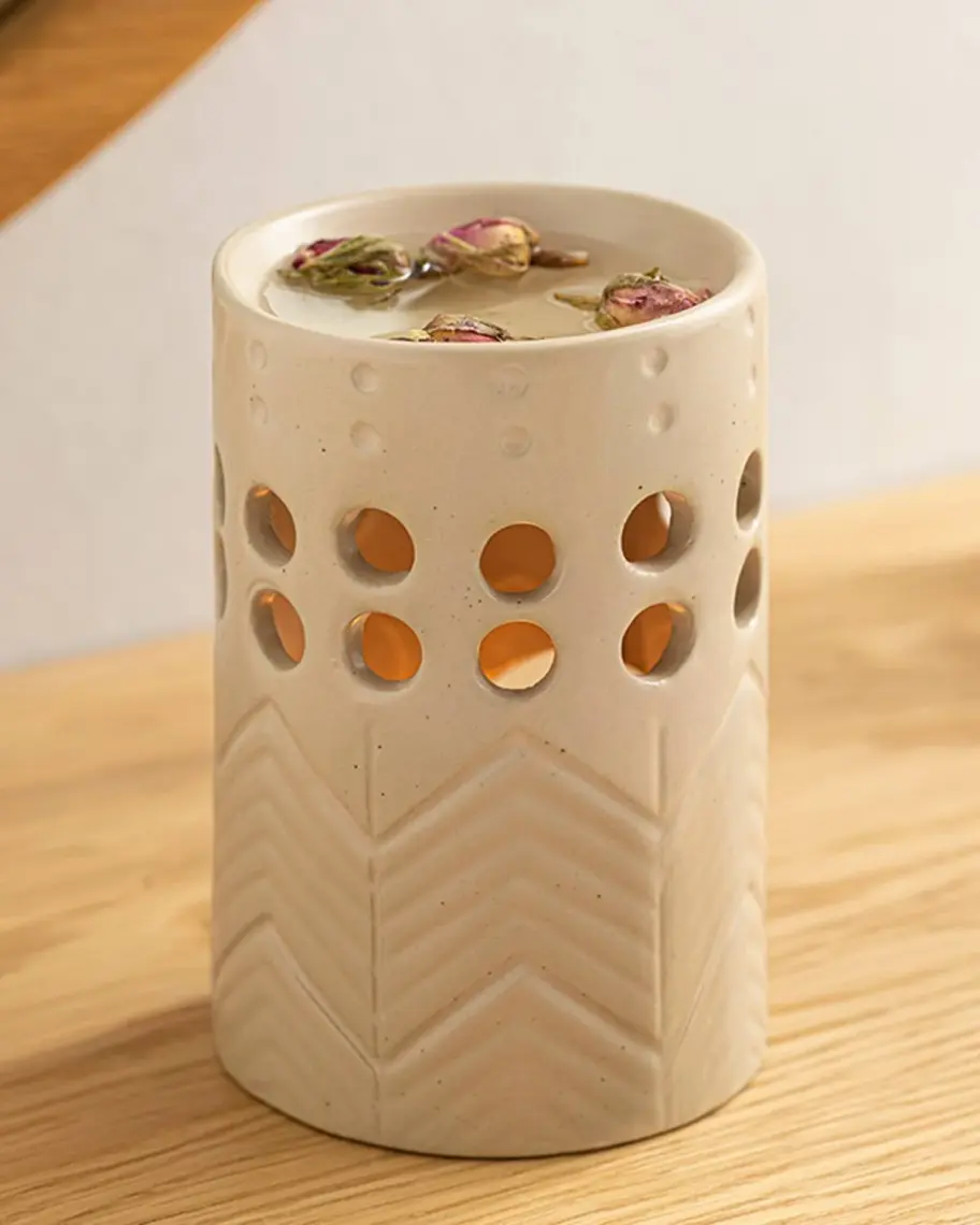 English Home Novia Seramik Buhurdanlık 8X8X12,1 cm Krem