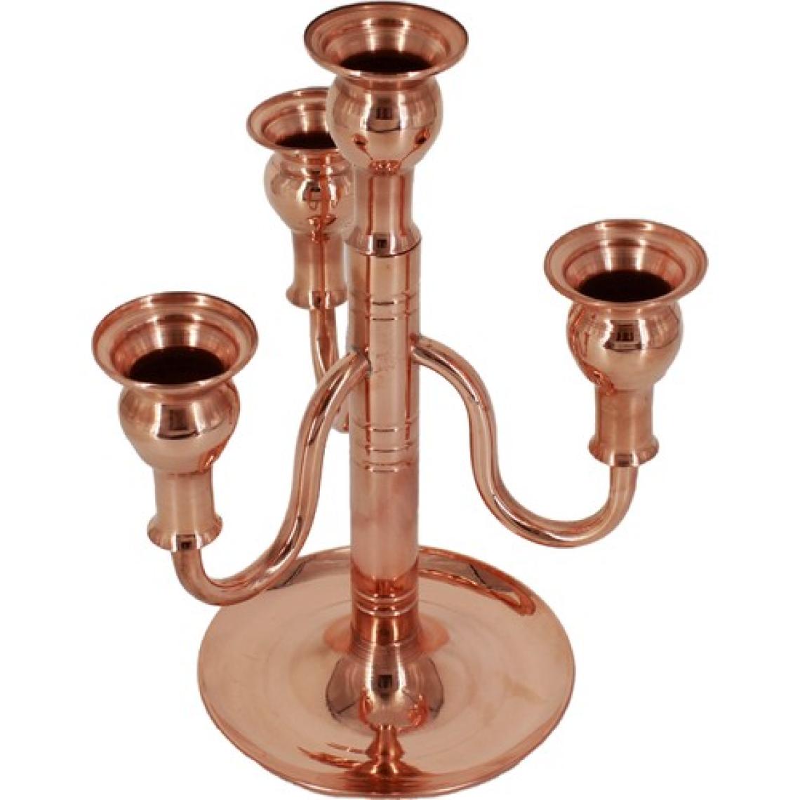 Turna Bakır Vintage Kırmızı 4lü Şamdan MUM HEDİYELİ TURNA2612-1