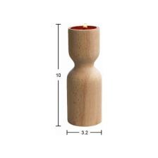 E Hobici  Ahşap Şamdan 10CM ŞA54