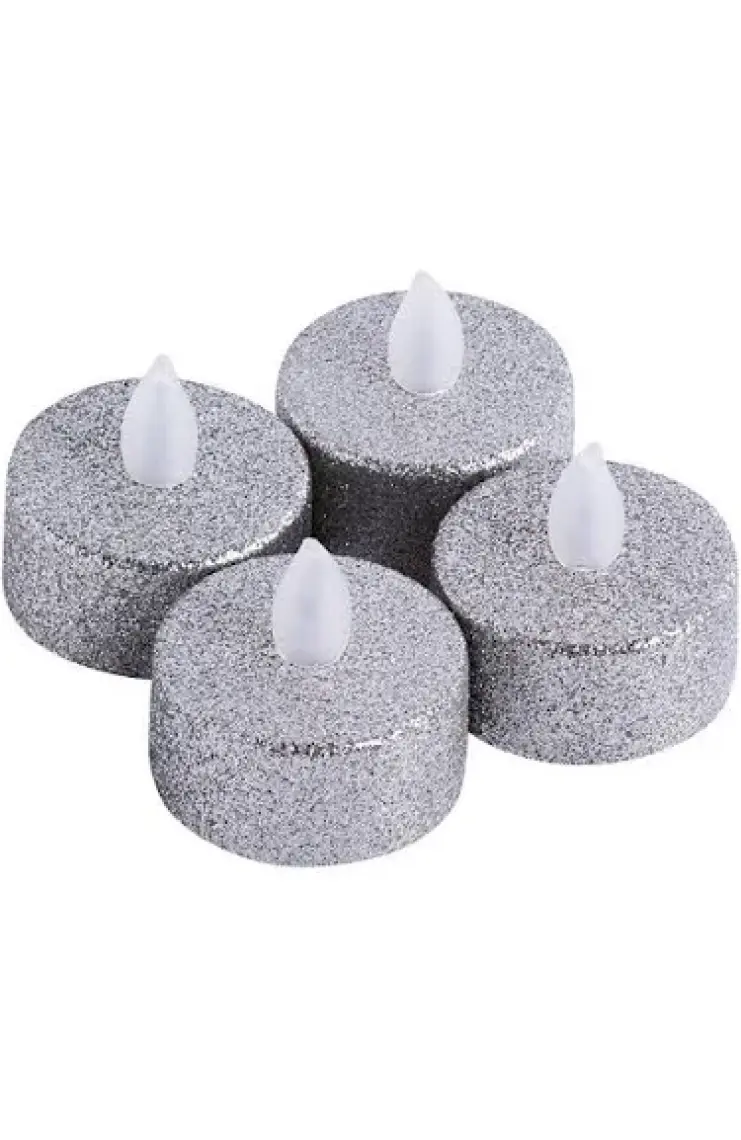 Petrıx PD203-4 4'lü LED Tealight - Yanma Efektli Golden-Atın ( 2 Paket)