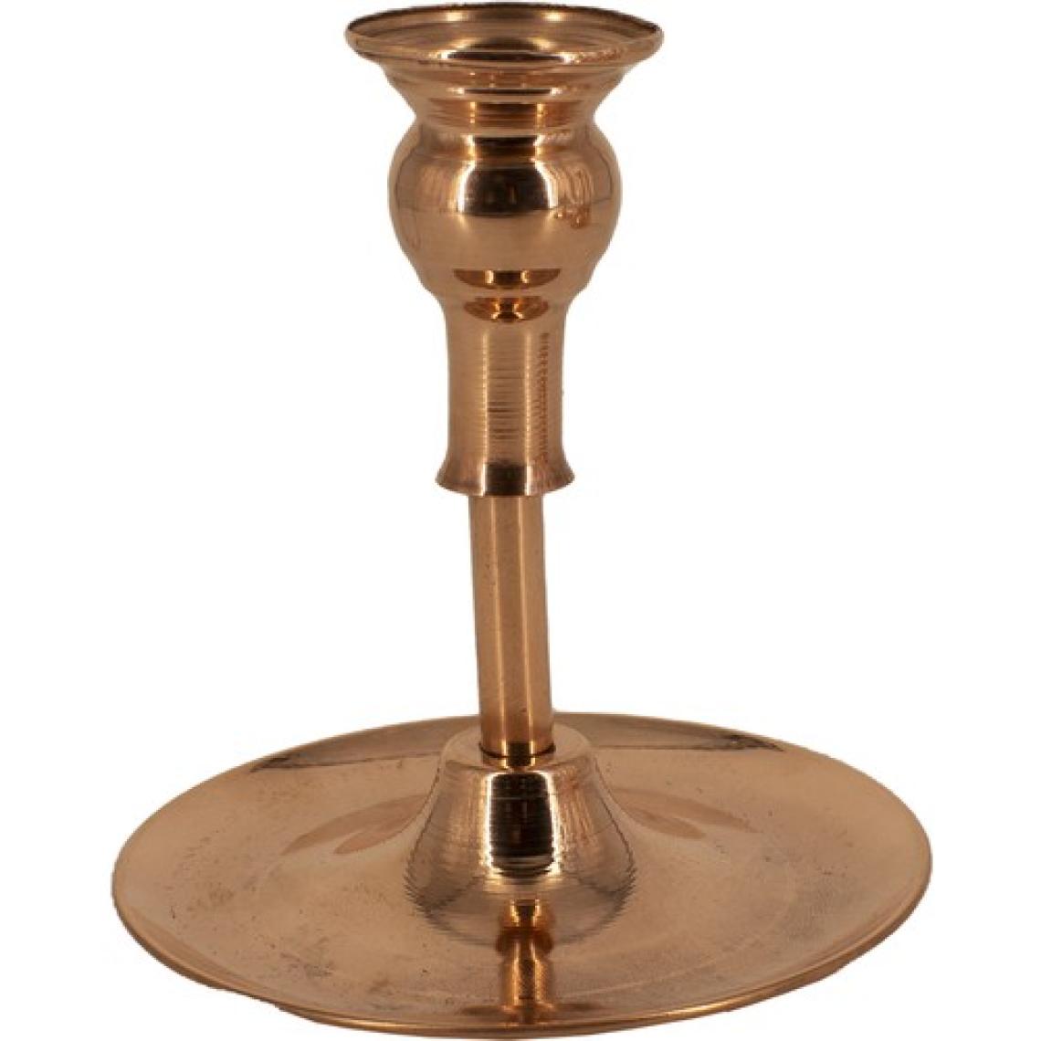 Turna Bakır Vintage Mumluk Düz Kırmızı Mum Hediyeli Turna2610-1