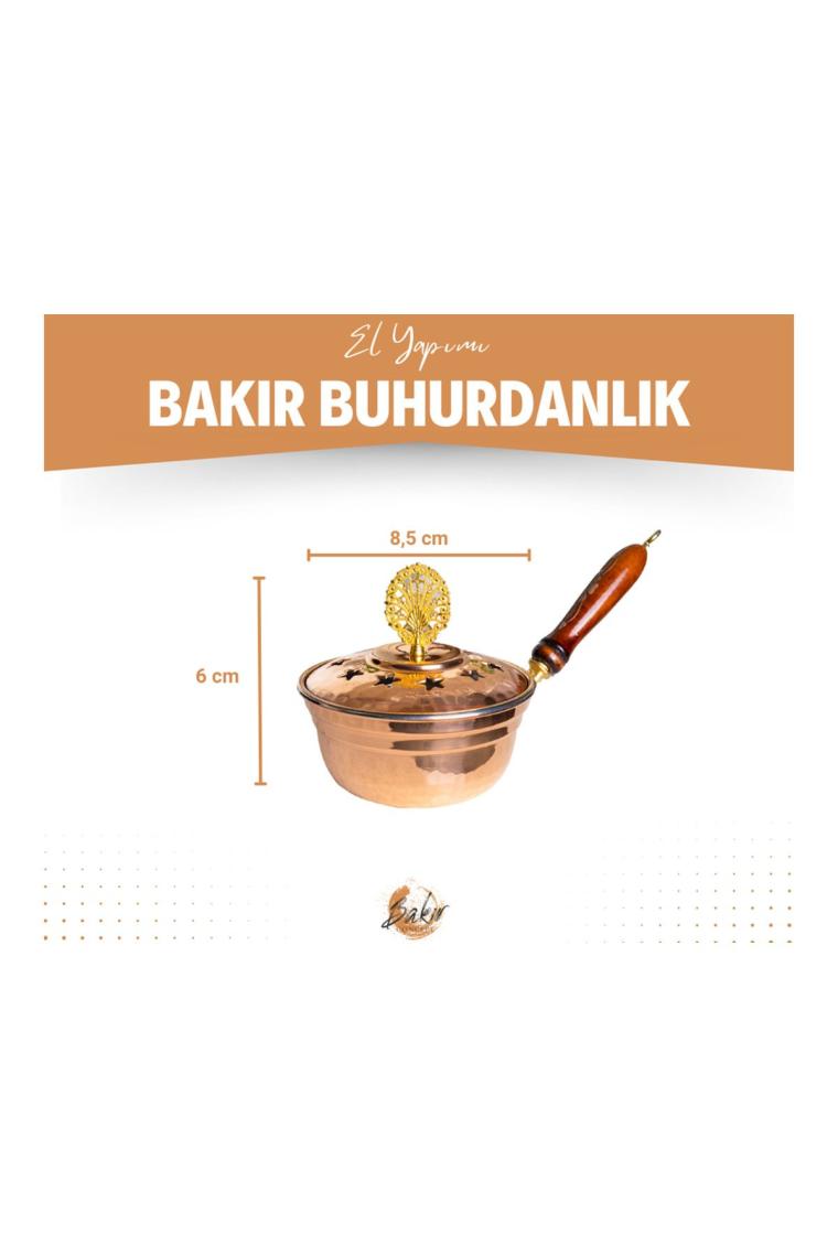 Bakır Concept Bakır Buhurdanlık Tombul Model Bakır Renk