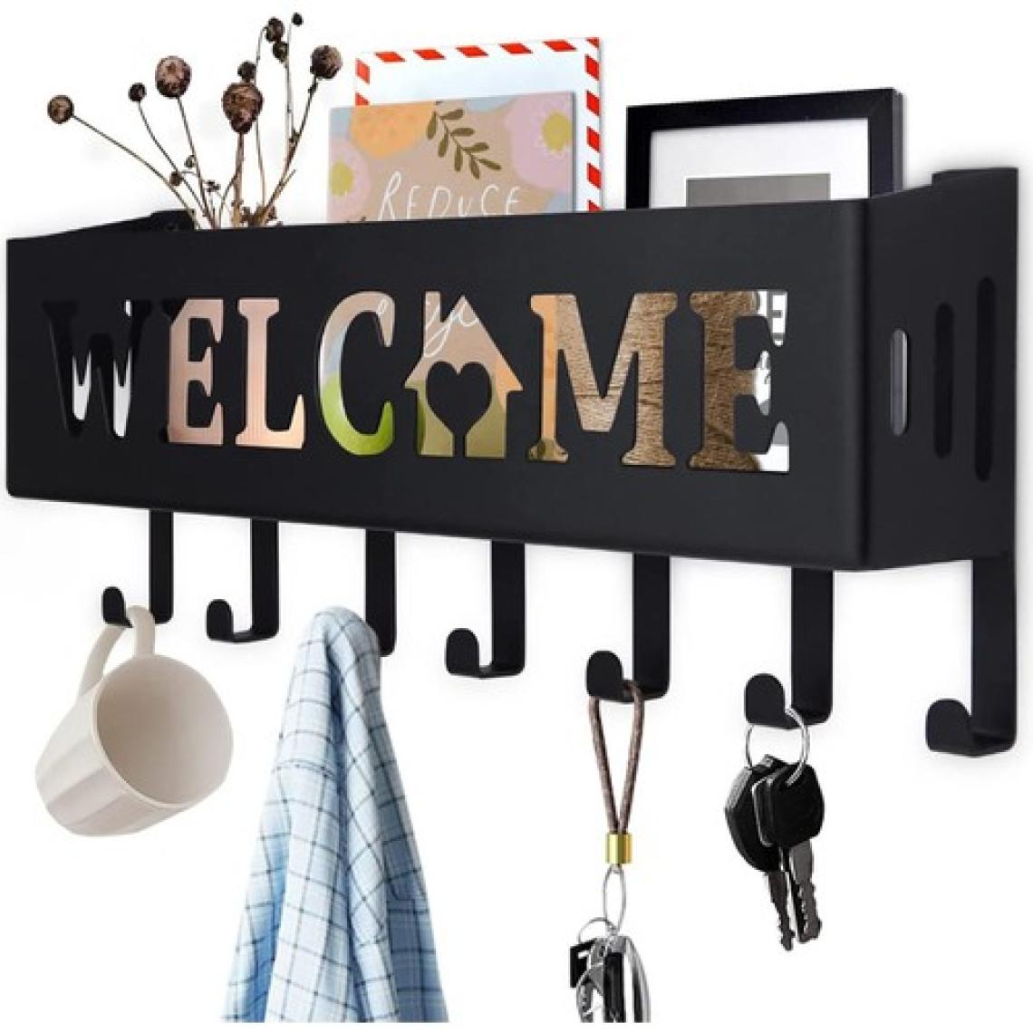 Decorelax Welcome Temalı Siyah Raflı Anahtarlık
