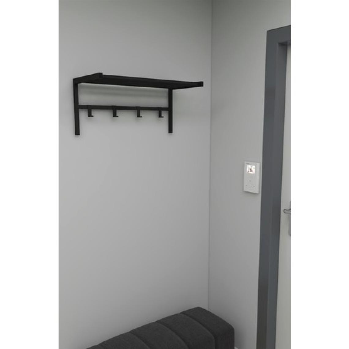 Bofigo Metal Duvar Askısı Metal Askılık Elbise Askılığı Siyah