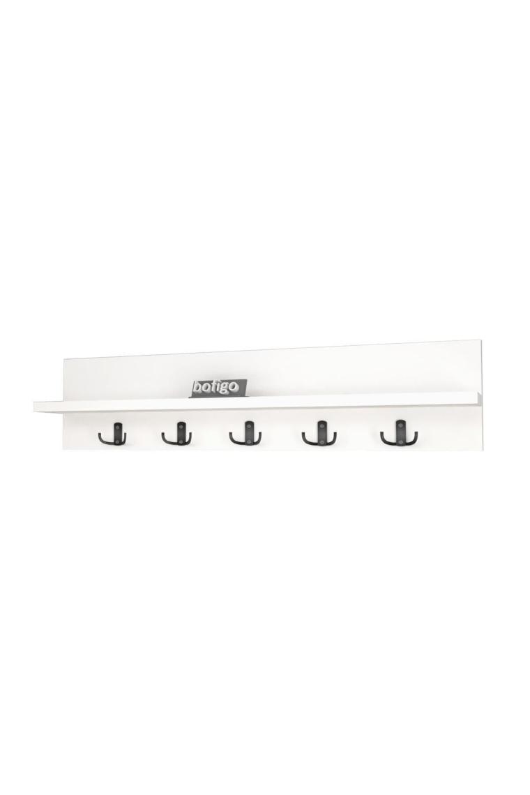 Portmanto Duvar Askılığı Elbise Askılığı Beyaz 80 Cm