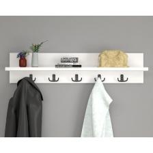 Portmanto Duvar Askılığı Elbise Askılığı Beyaz 80 Cm