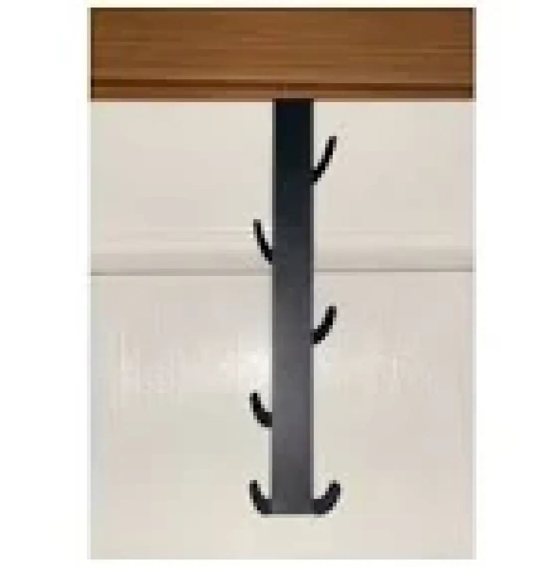 Risingmaber Metal Mat Siyah Amerikan Kapı Arkası Dikey Kapı Arkası Askılık Organizer Askılık ve Banyo Kapı Arkası Dikey Askılık