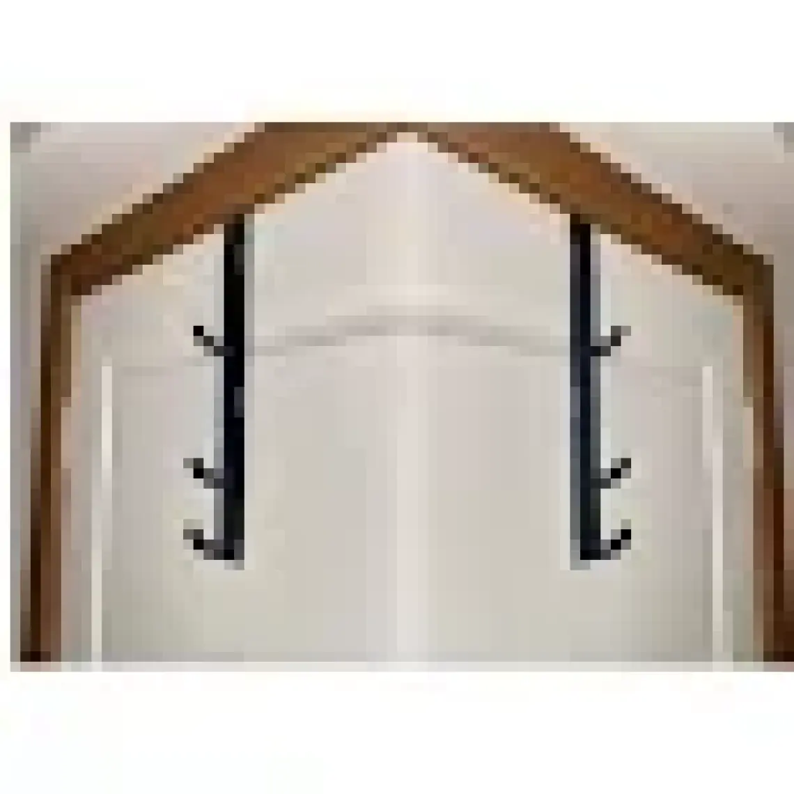 Risingmaber Metal Mat Siyah Amerikan Kapı Arkası Dikey Kapı Arkası Askılık Organizer Askılık ve Banyo Kapı Arkası Dikey Askılık