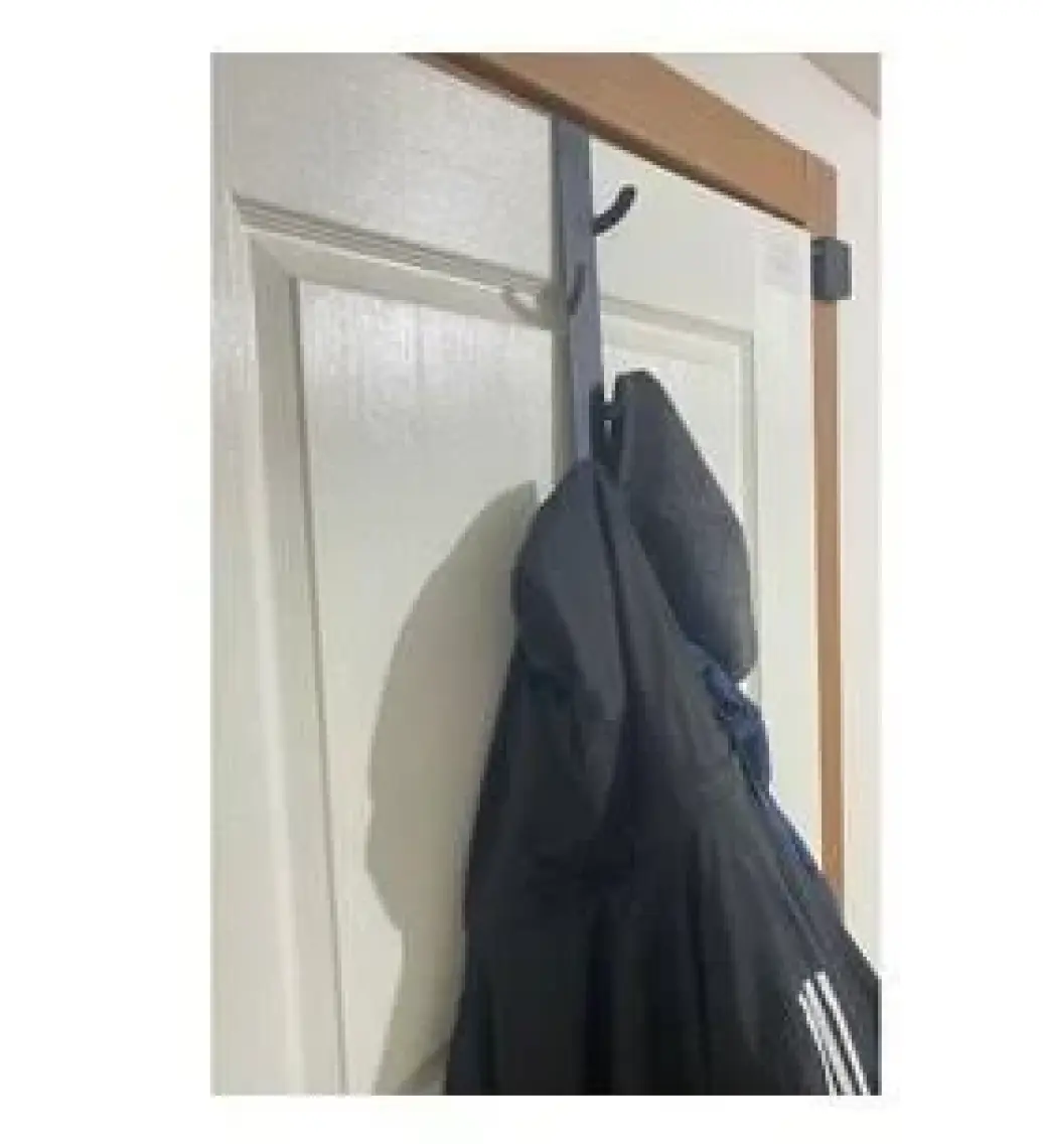 Risingmaber Metal Mat Siyah Amerikan Kapı Arkası Dikey Kapı Arkası Askılık Organizer Askılık ve Banyo Kapı Arkası Dikey Askılık