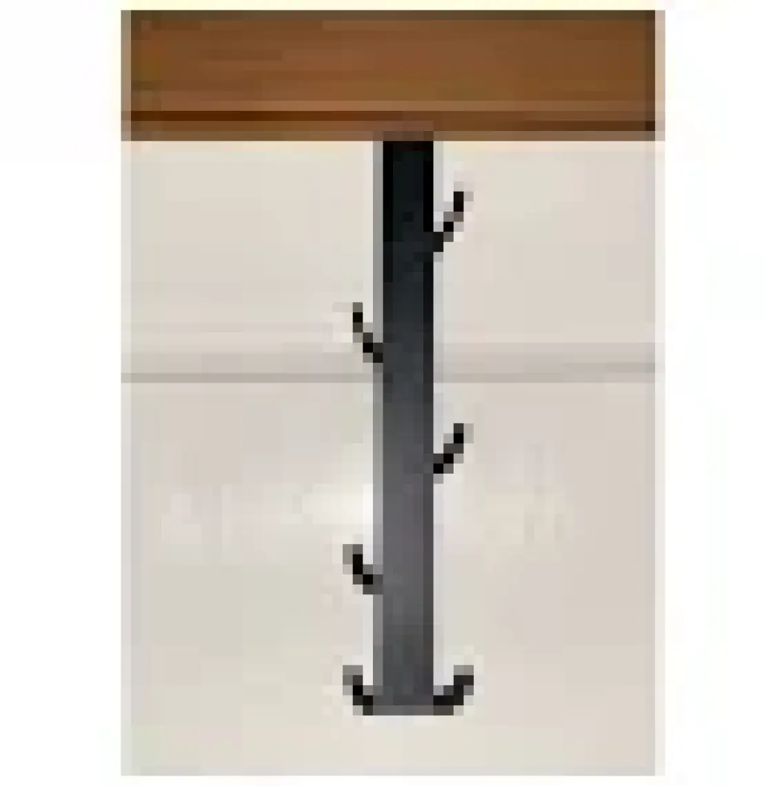 Risingmaber Metal Mat Siyah Amerikan Kapı Arkası Dikey Kapı Arkası Askılık Organizer Askılık ve Banyo Kapı Arkası Dikey Askılık