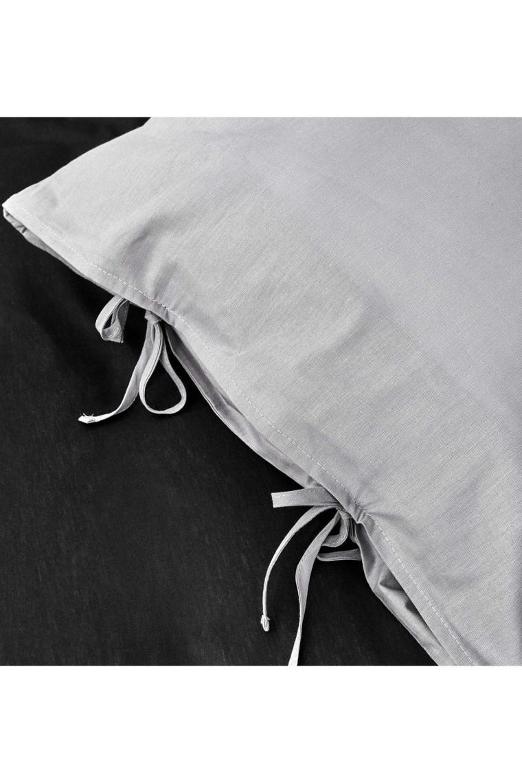 Karaca Home Basic Çift Taraflı Çift Kişilik Nevresim Takımı Siyah