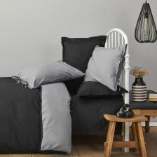 Karaca Home Basic Çift Taraflı Çift Kişilik Nevresim Takımı Siyah