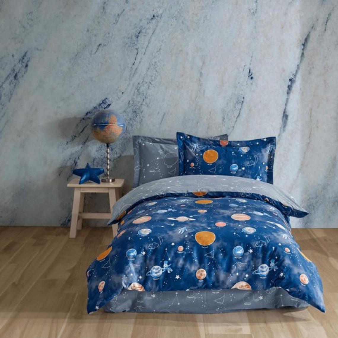 Soley | Galaxy | %100 Pamuklu Tek Kişilik Nevresim Takımı