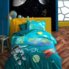 Little Astronot Junior Ranforce Tek Kişilik Nevresim Takımı