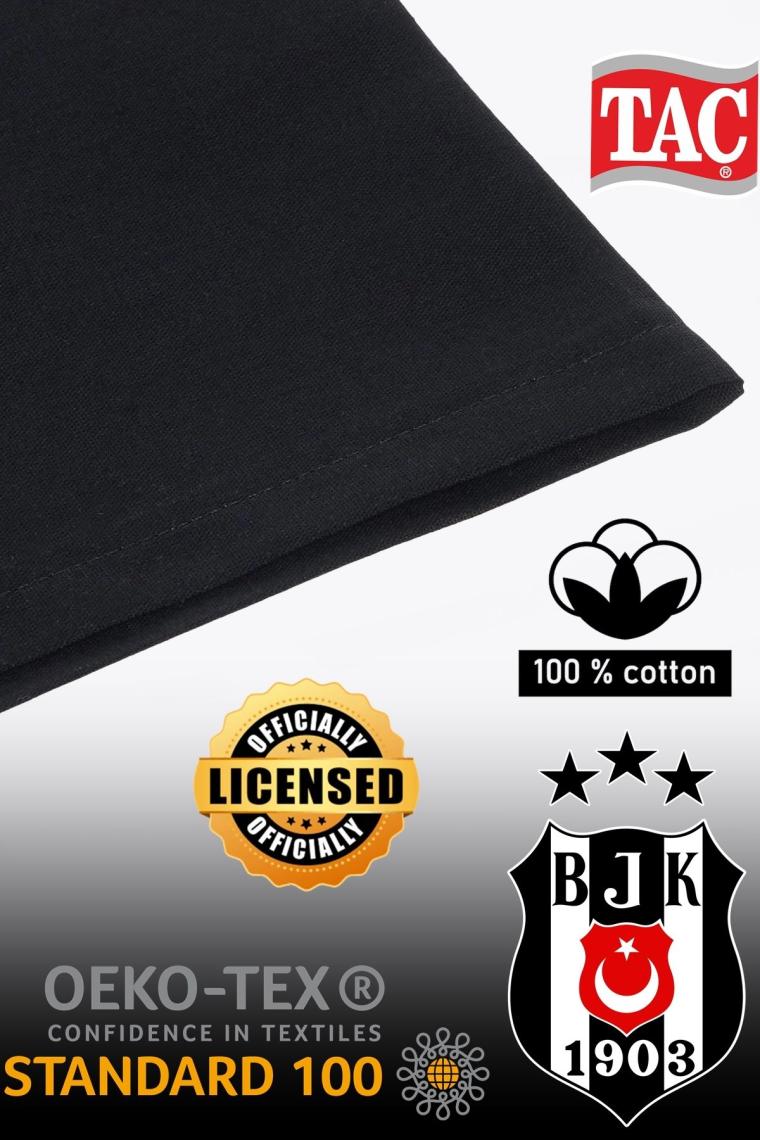 Beşiktaş Siyah Logo Tek Kişilik Nevresim Takımı Nevresim Takımı Lisanslı Nevresim Takımı