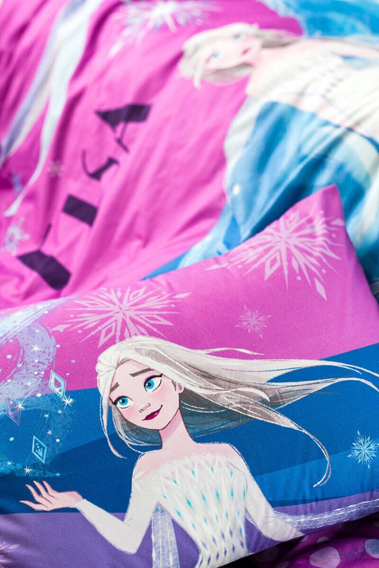 Frozen Snow Tek Kişilik Disney Lisanslı Lastikli Fitted Çarşaf Çocuk Nevresim Takımı