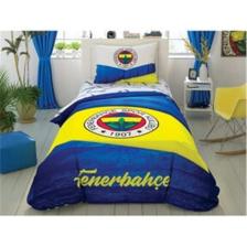 Fenerbahçe Wooden Logo Tek Kişilik Lisanslı Nevresim Takımı