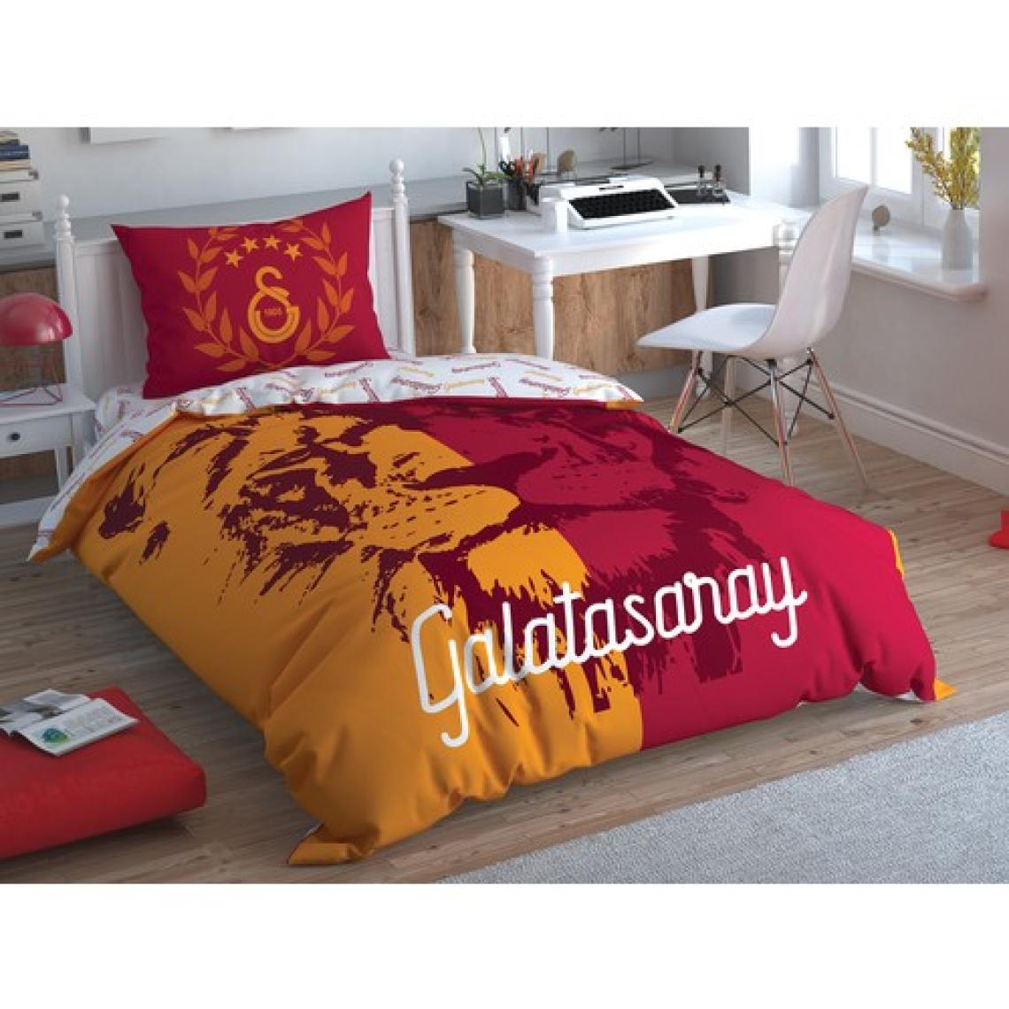Taç Galatasaray Aslan Logo Tek Kişilik Lisanslı Nevresim Takımı