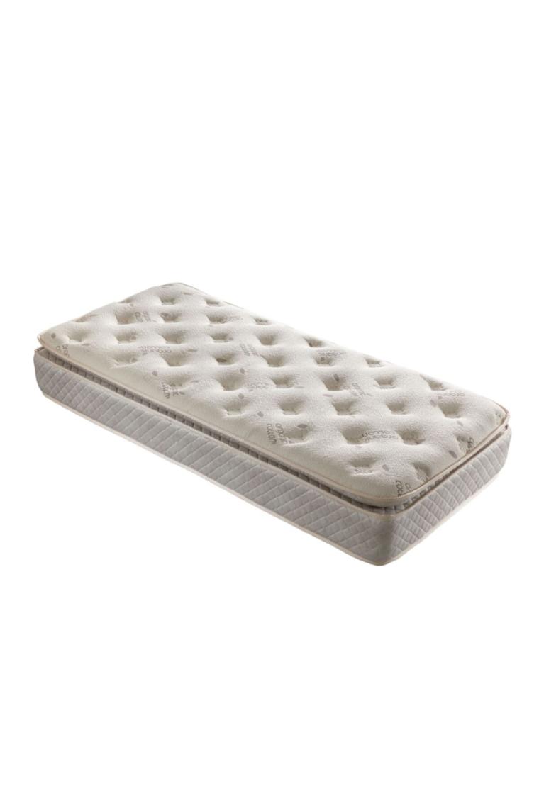 Golden 90x190 Ortopedik Yaylı Yatak Kuş Tüyü Pedli Organic Cotton Yaylı Yatak