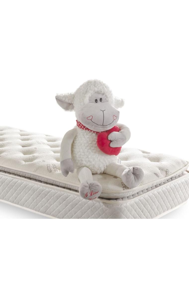 Golden 90x190 Ortopedik Yaylı Yatak Kuş Tüyü Pedli Organic Cotton Yaylı Yatak