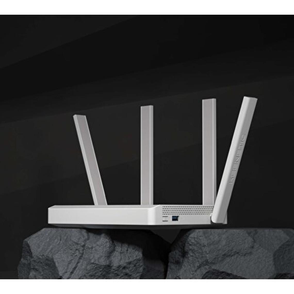 Keenetic Extra DSL AC1200 Mesh Wi-Fi 5 Dualband MU-MIMO VDSL2/ADSL2+ Modem 4-Port Fiber Router