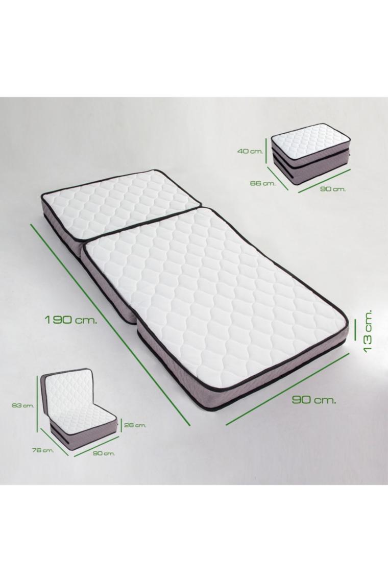 Sleeptown Yatak Deluxe Kuştüyü Sünger Katlanır Yatak 90x190 Cm