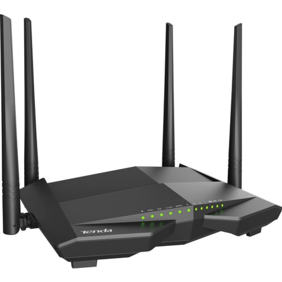 Tenda V12 AC1200 Mbps Dual Band Kablosuz 4 x Gigabit Port Vdsl/adsl Modem Router ( Super Vdsl Profil 35B)