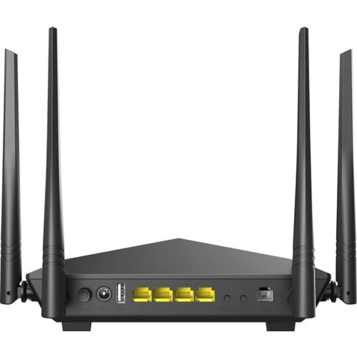 Tenda V12 AC1200 Mbps Dual Band Kablosuz 4 x Gigabit Port Vdsl/adsl Modem Router ( Super Vdsl Profil 35B)