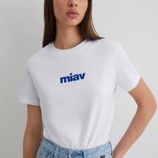 Miav Baskılı Beyaz Tişört Regular Fit / Normal Kesim 1610622-620