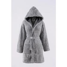 Znp Home Plain Kapşonlu Unisex Wellsoft Peluş Sabahlık | Bornoz