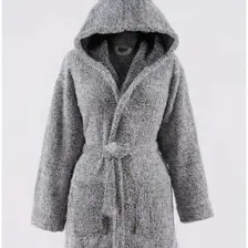 MaisonArt Plain Kapşonlu Unisex Wellsoft Peluş Sabahlık | Bornoz