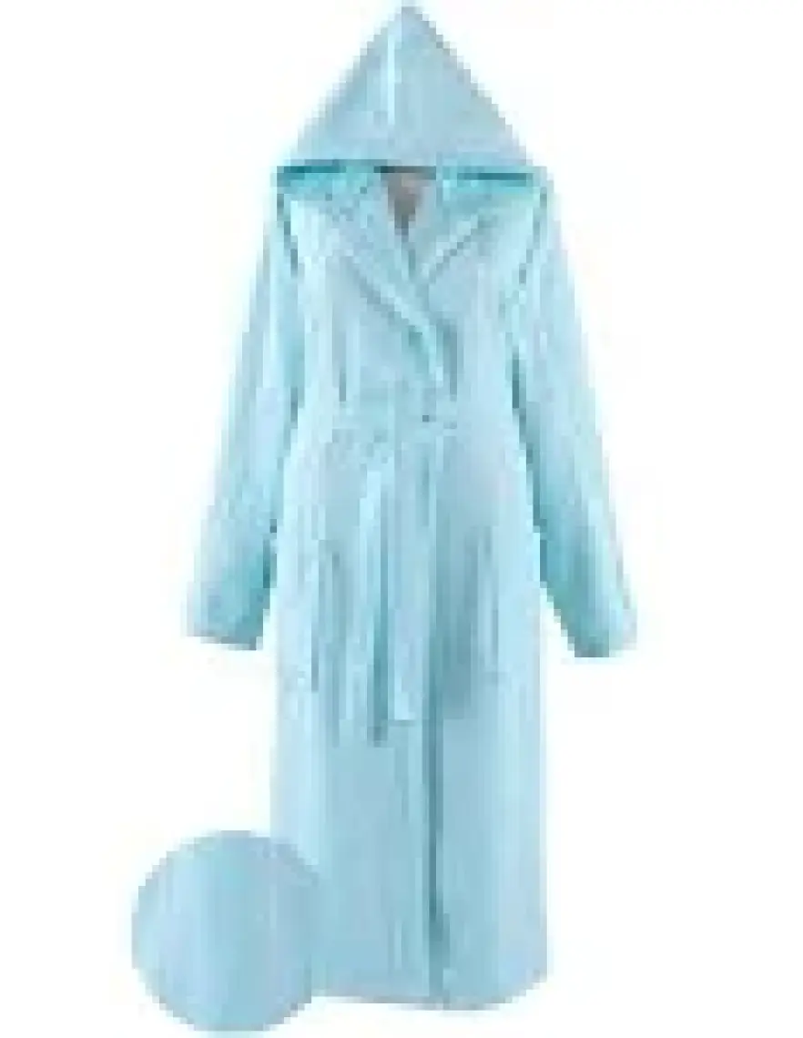 Metis Pamuk Kapüşonlu Unisex S - M Bornoz - Lara Mint