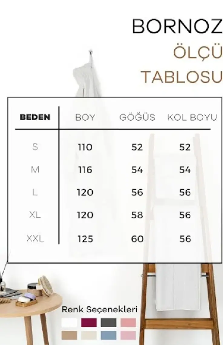 Soley | Minerva | Extra Yumuşak %100 Pamuklu Kadın / Erkek Unisex Bornoz