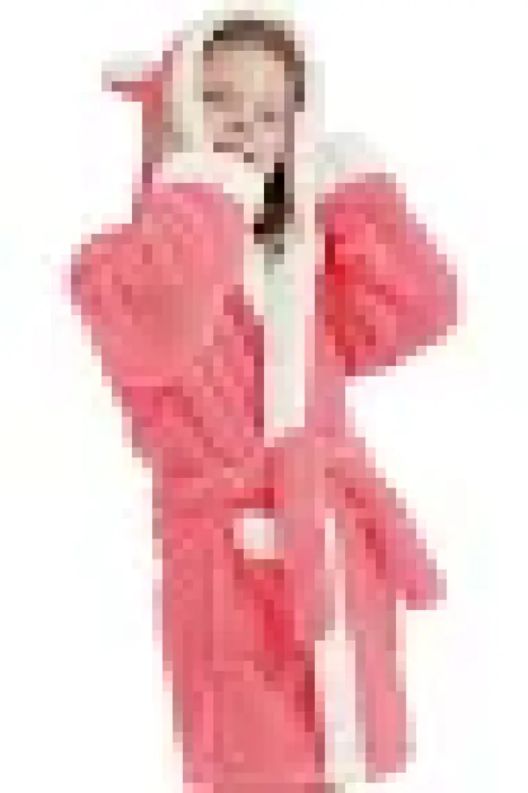 Znp Home Bunny Kapşonlu Unisex Wellsoft Çocuk Peluş Sabahlık | Bornoz