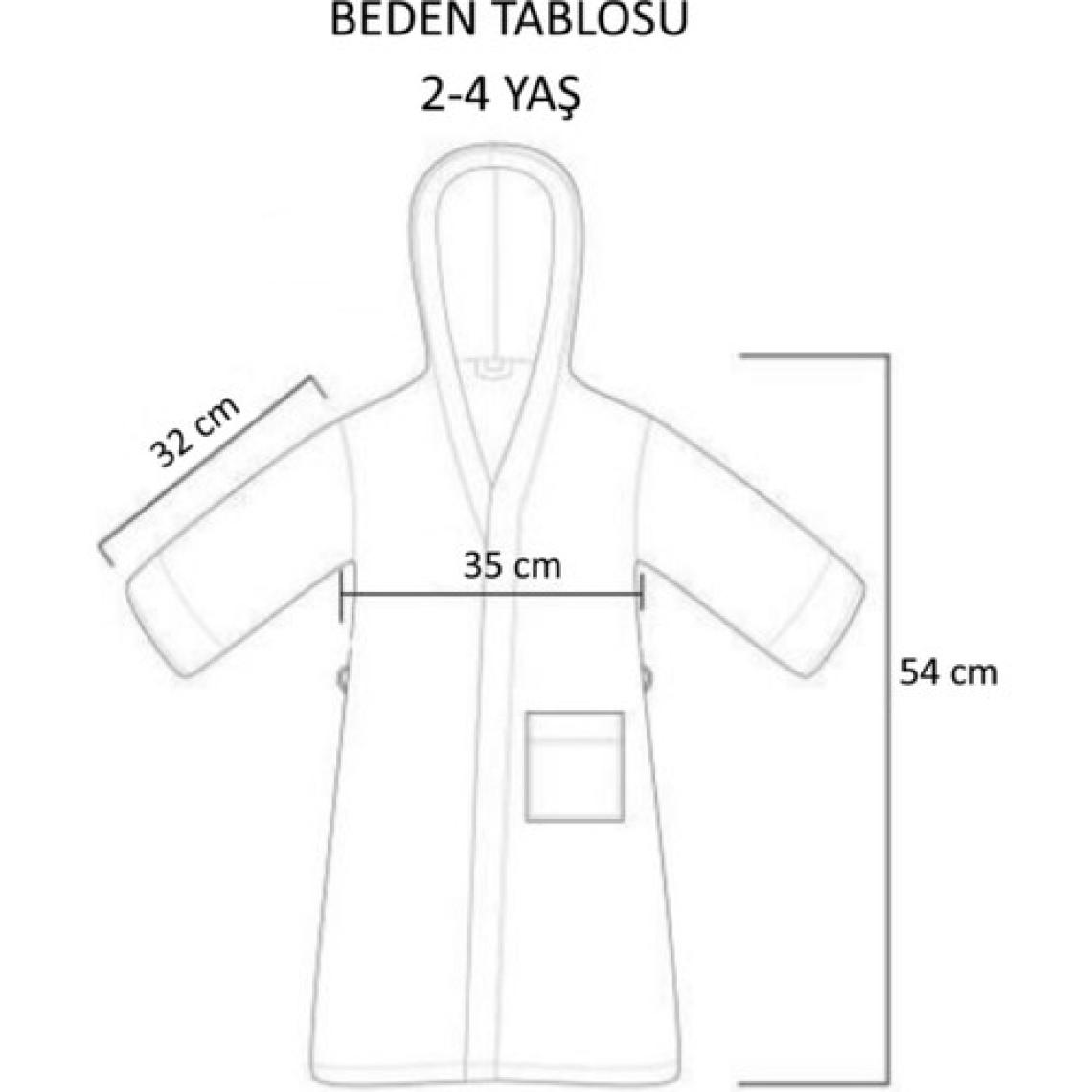 Tanem Home Mavi Erkek Köpek Balığı Çocuk Bornoz %100 Pamuk 3D Nakışlı