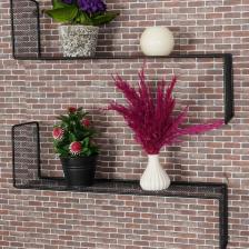 Home Metal Duvar Rafı Lego ( Z ) Siyah 1 Adet