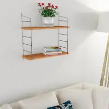 Armoni Raf ve Kitaplık Seti 2 Raflı 200*720 Ceviz
