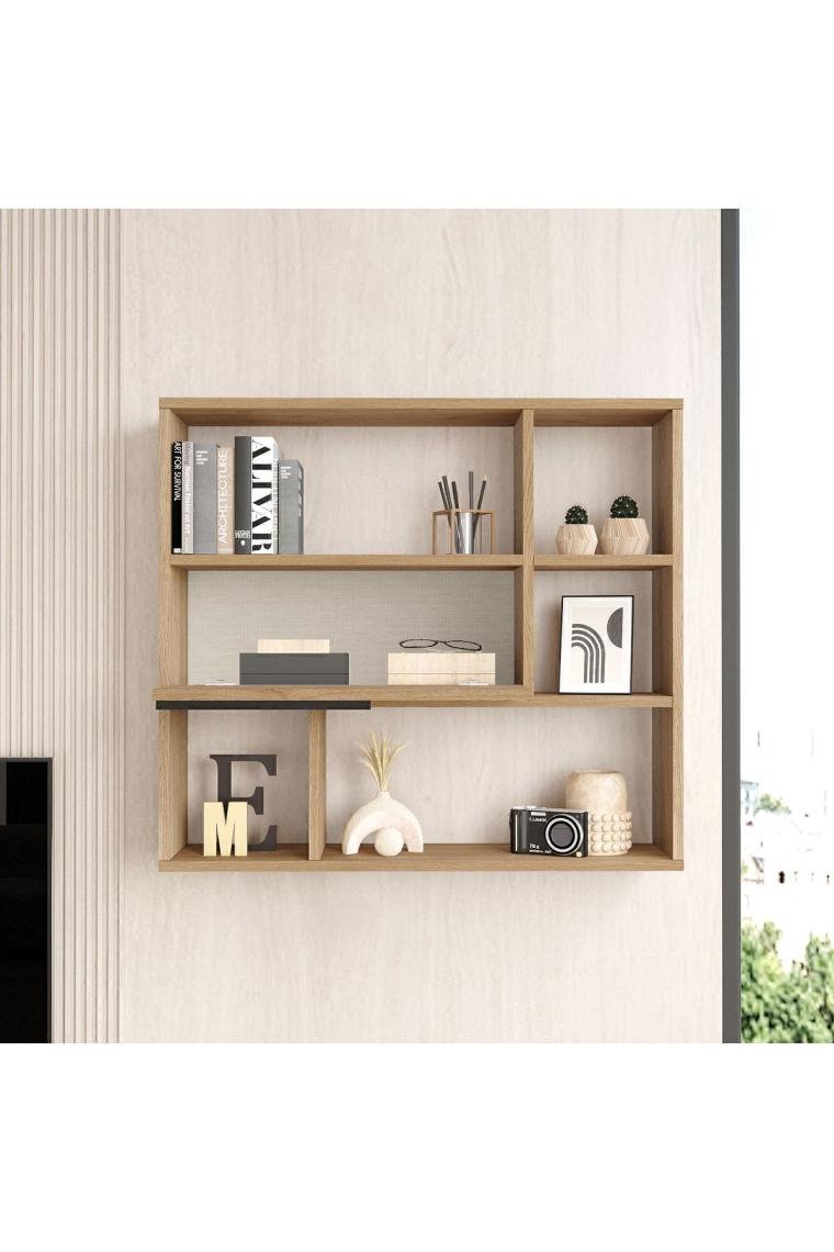 Yurudesign Ocean Duvar Rafı Kitaplık Kapaklı Sepet On5-S
