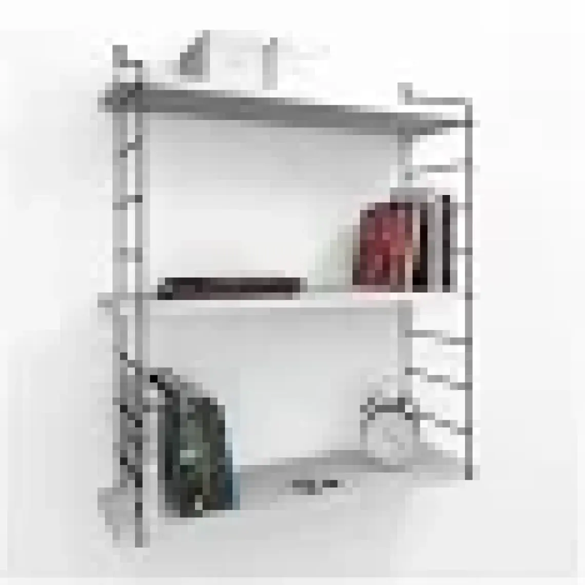 Decormet Armoni Raf ve Kitaplık Seti 3 Raflı 200X720 Beyaz
