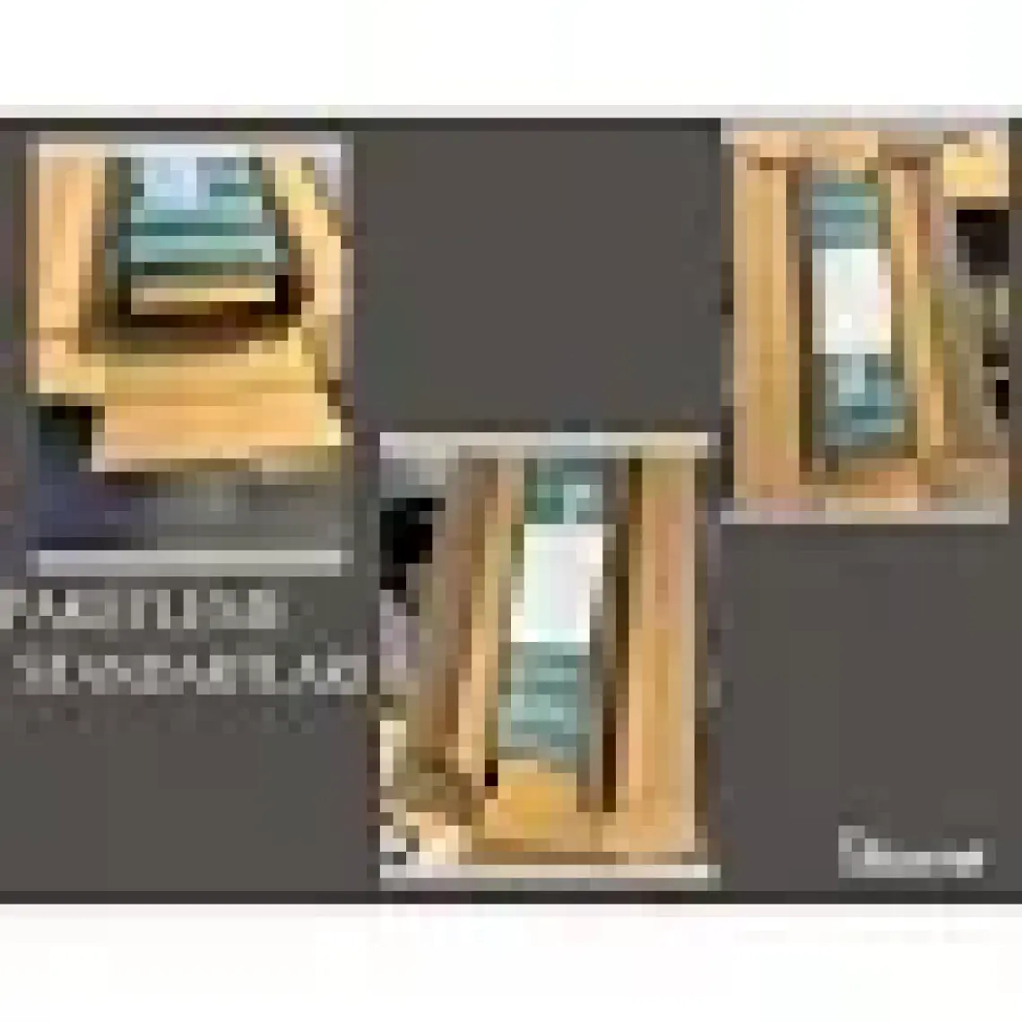 Decormet Armoni Raf ve Kitaplık Seti 3 Raflı 200X720 Beyaz