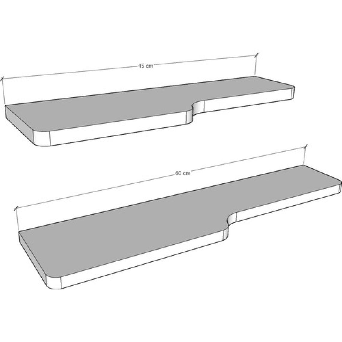 Asra Trend Doğal Modern Organizer Düzenleyici Kıvrımlı Dekoratif  Kitaplık Banyo Mutfak Duvar Rafı Ceviz