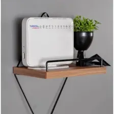 Full Reyon MDF Dekoratif Modem Rafı, Priz Üstü Raf, Aksesuar Rafı, Obje - Kaktüs Rafı, Çok Amaçlı Raf, Telefon Şarj Rafı