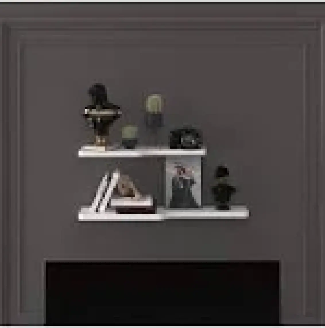 Asra Trend Doğal Modern Organizer Düzenleyici Kıvrımlı Dekoratif  Kitaplık Banyo Mutfak Duvar Rafı Beyaz