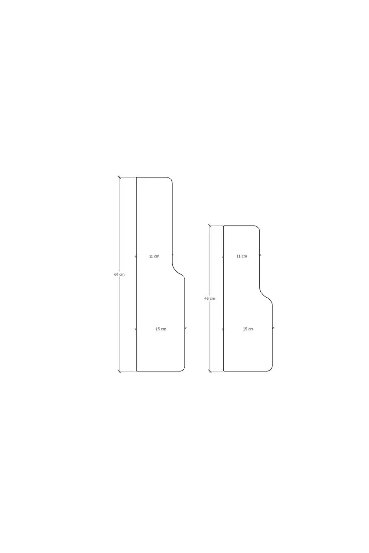 Asra Trend Doğal Modern Organizer Düzenleyici Kıvrımlı Dekoratif  Kitaplık Banyo Mutfak Duvar Rafı Beyaz