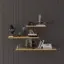 Asra Trend Doğal Modern Organizer Düzenleyici Dekoratif  Kitaplık Banyo Mutfak 3'lü Duvar Rafı