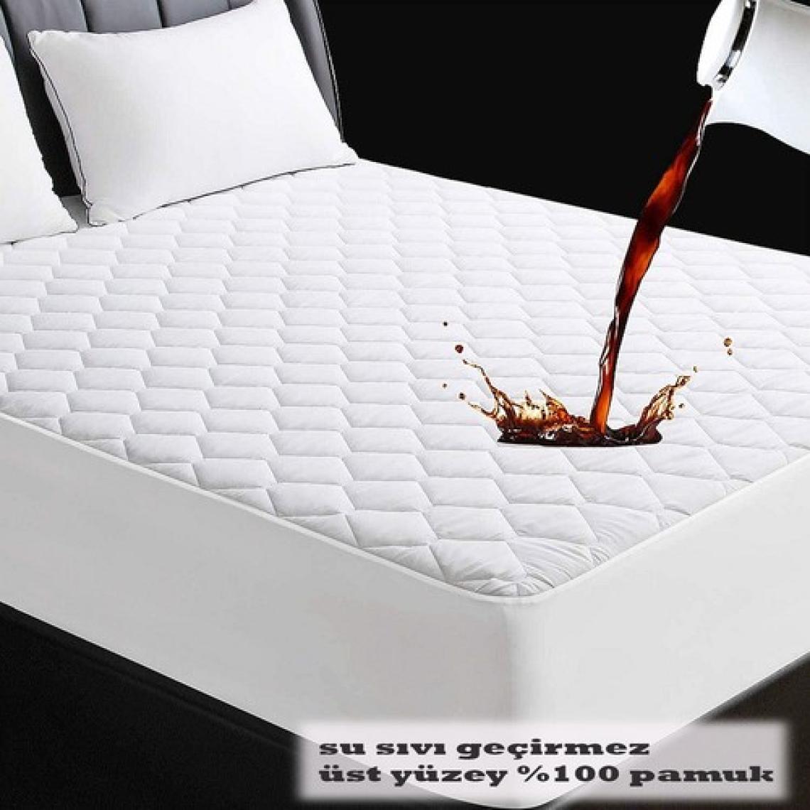 Formeya Pamukkale Kapitone Fitted Su Sıvı Geçirmez %100 Pamuk Yatak Koruyucu Alez