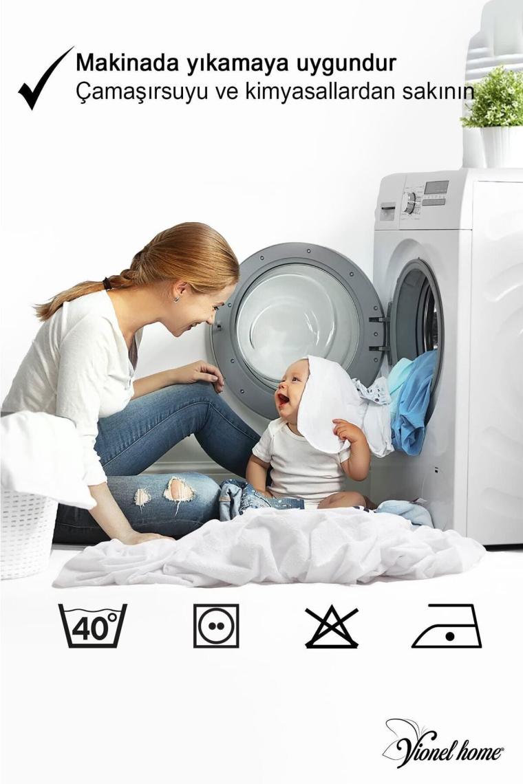 %100 Pamuk, Kapitone Yatak Koruyucu Çarşaf, Fitted Full Kenar, Elyaf Dolgulu, Tek Ve Çift Kişilik